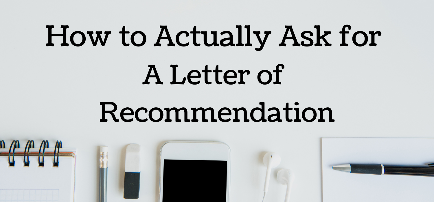 how to actually ask for a letter of recommendation