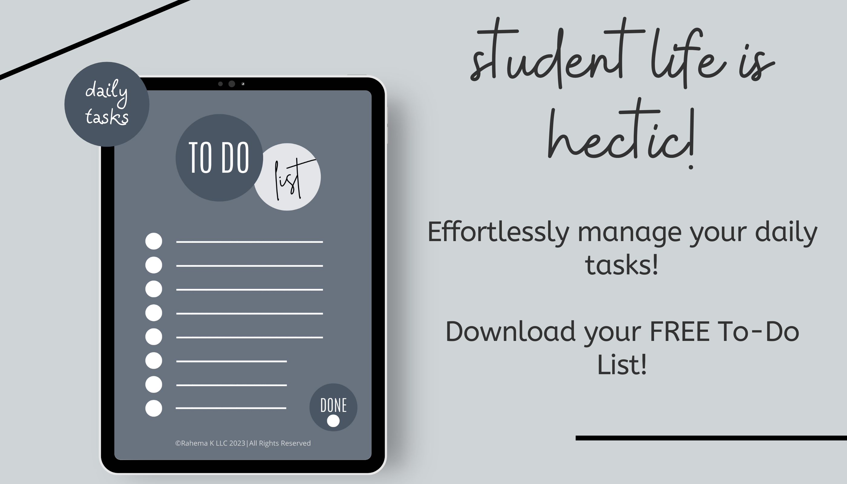 student to do list